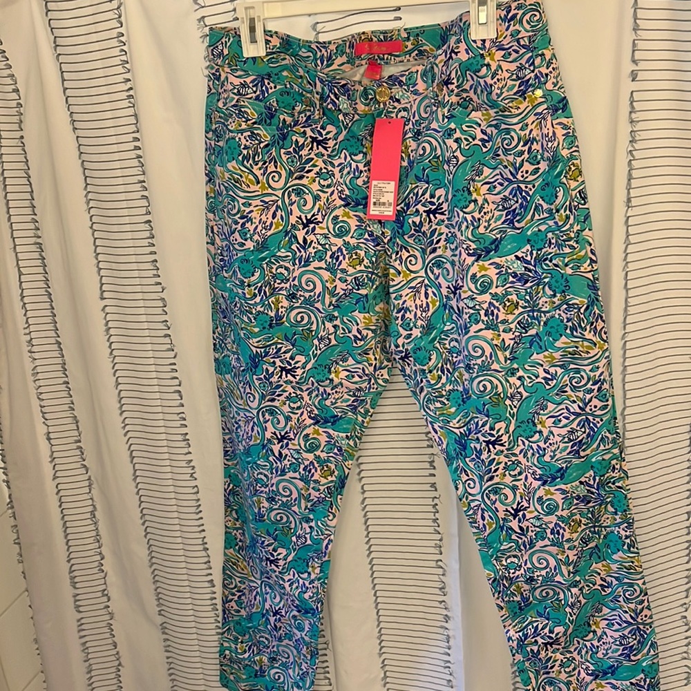 Lilly Pulitzer Cropped pants size 16 NWT